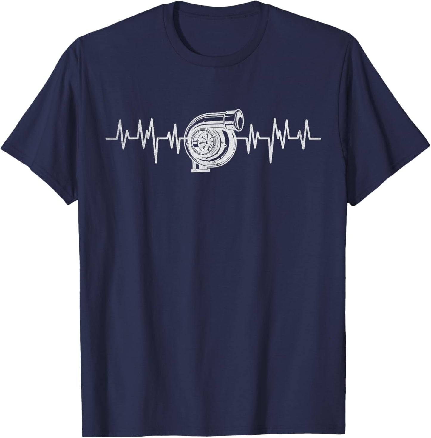 Car Mechanic Garage Guy Turbo Diesel Engine Automotive T-Shirt - T-Shirt | Navy