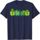 Peds St. Patrick's Day Pediatric Nurse Shamrock Peds Nurse T-Shirt - T-Shirt | Navy