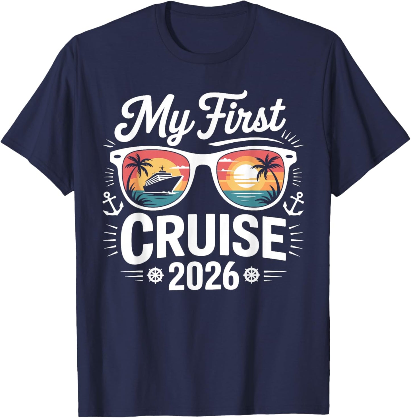 My First Cruise 2026 Summer Vacation Matching Family T-Shirt - T-Shirt | Navy