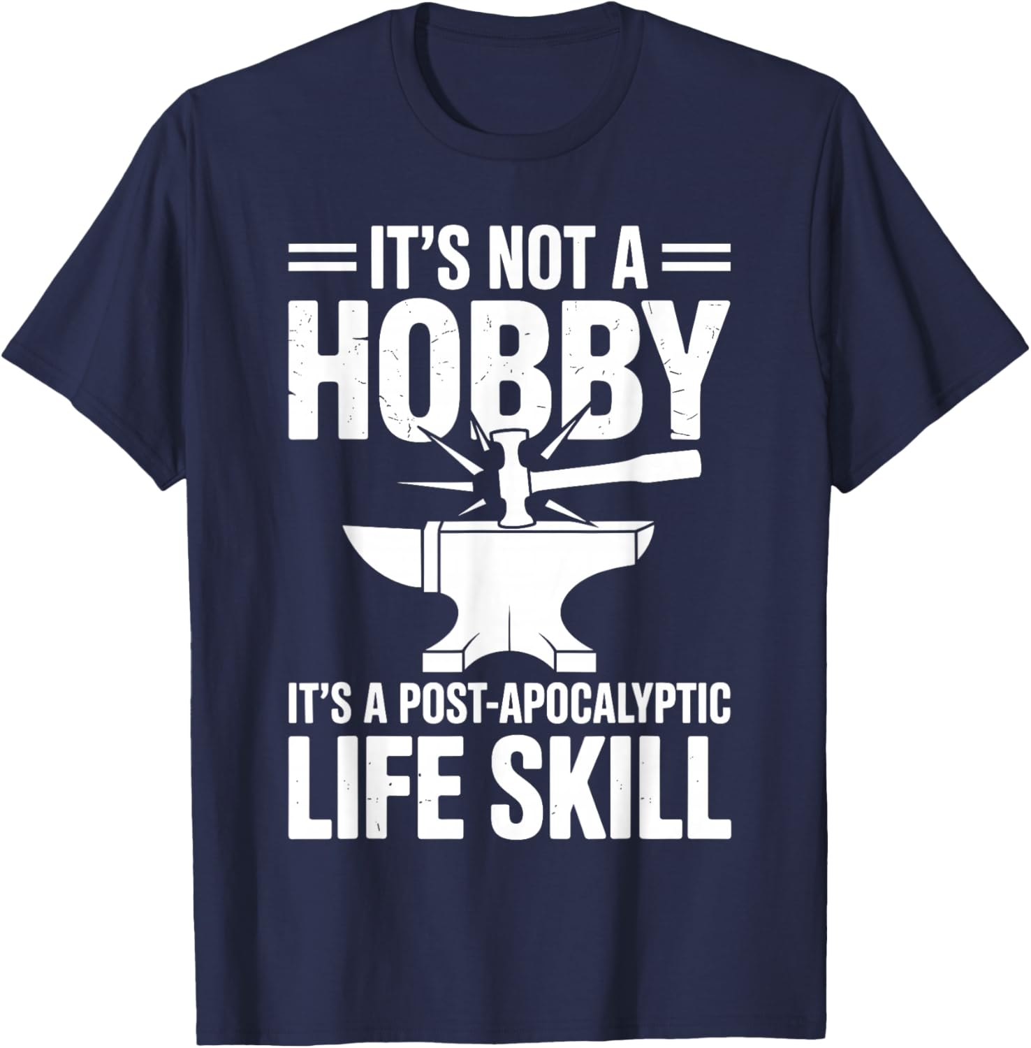 Funny Blacksmith Art Women Forging Blacksmithing T-Shirt - T-Shirt | Navy