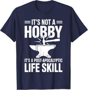 Funny Blacksmith Art Women Forging Blacksmithing T-Shirt - T-Shirt | Navy