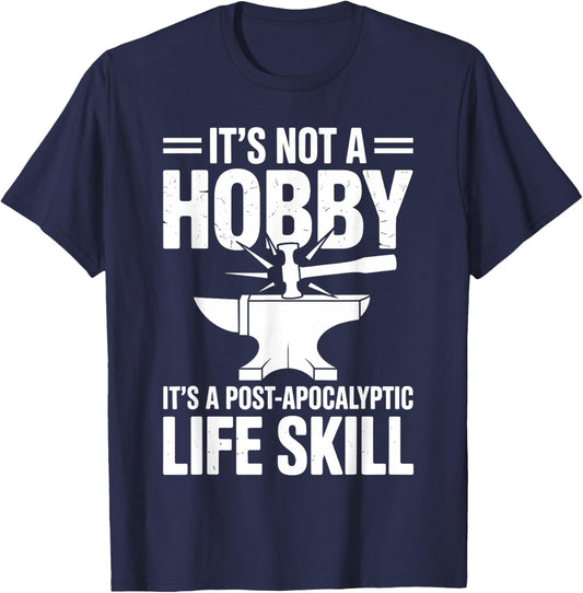 Funny Blacksmith Art Women Forging Blacksmithing T-Shirt - T-Shirt | Navy