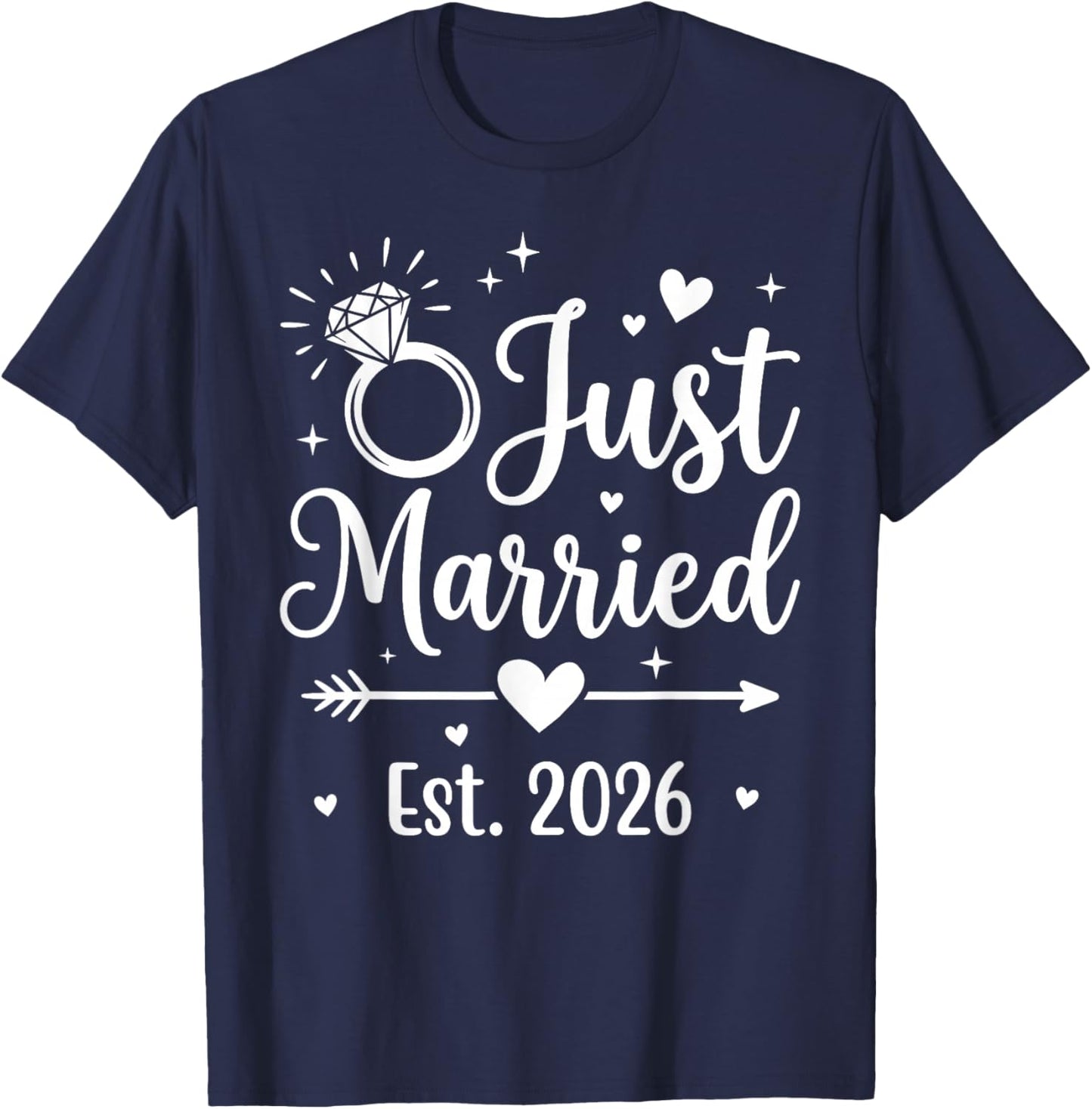Just Married 2026 T-Shirt - T-Shirt | Navy