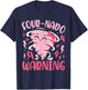 Kids Four Nado Warning 4th Birthday Tornado Birthday T-Shirt - T-Shirt | Navy