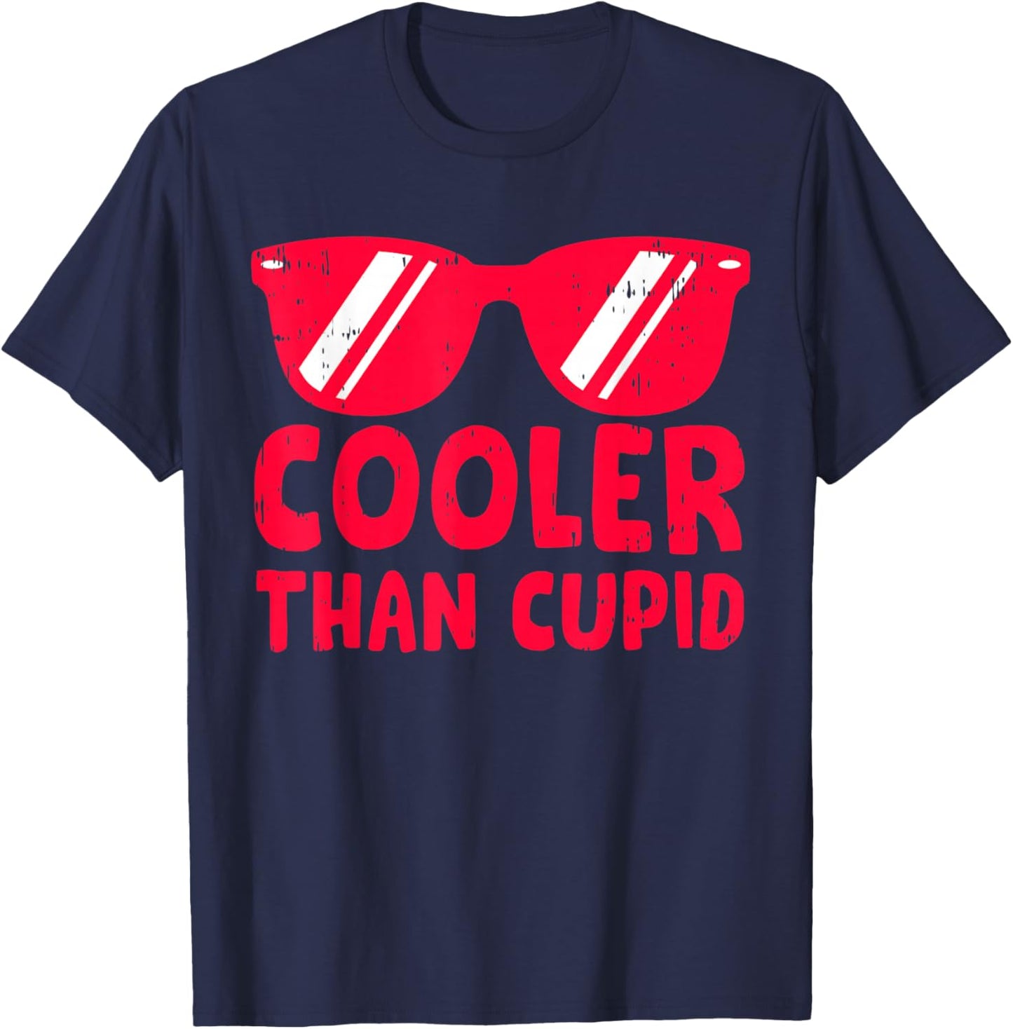Cute Cooler Than Cupid Valentines Day for Teen Boys Girl Kid T-Shirt - T-Shirt | Navy