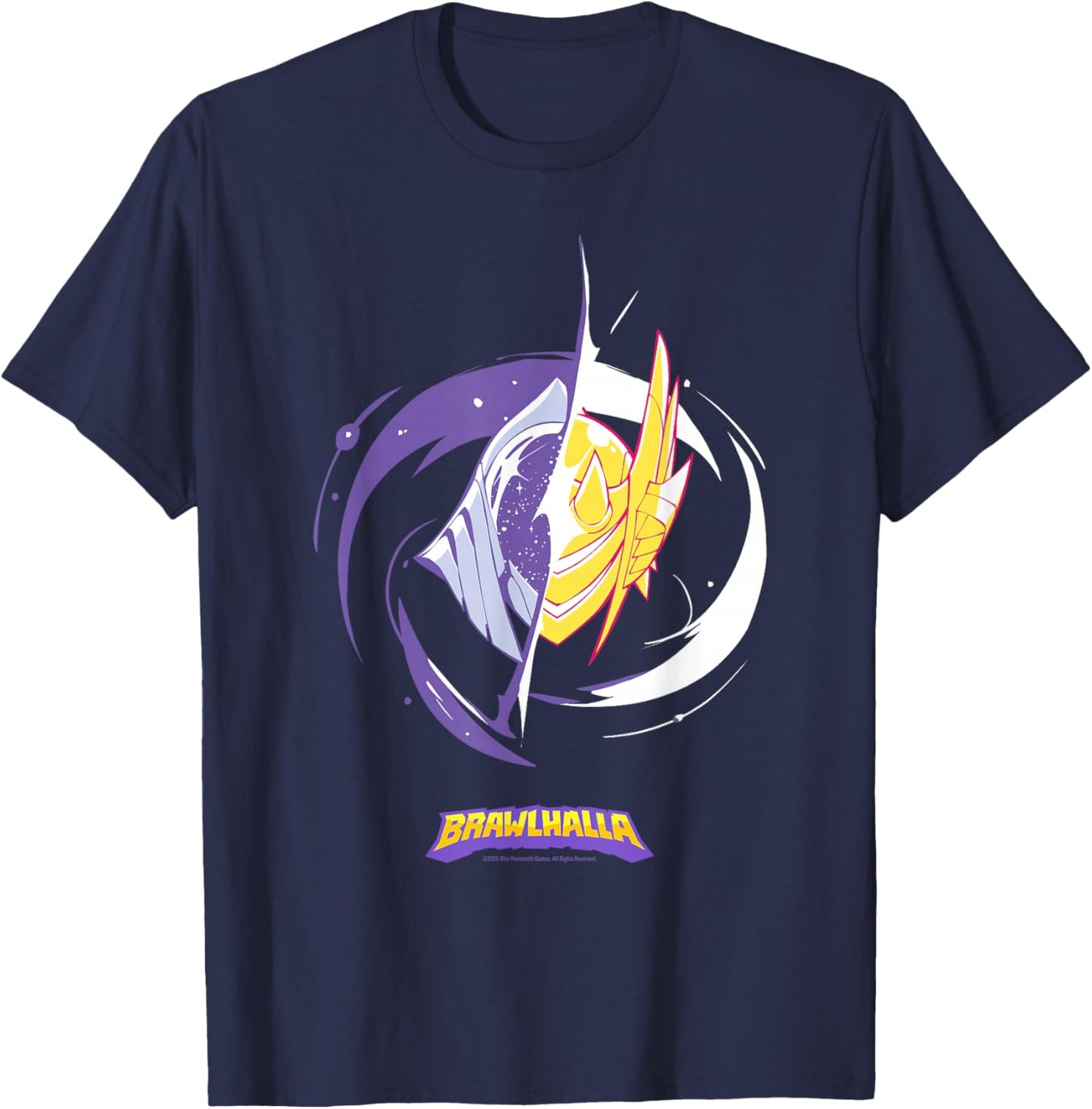 Brawlhalla Purple and Gold Officially Licensed T-Shirt - T-Shirt | Navy