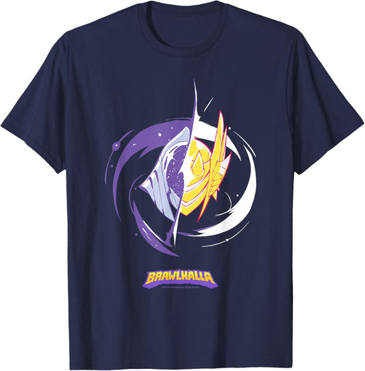 Brawlhalla Purple and Gold Officially Licensed T-Shirt - T-Shirt | Navy