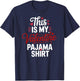 This is My Valentine Pajama Valentines Day Men Women Kids T-Shirt - T-Shirt | Navy