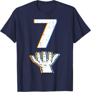 Number 7 Matching 67 Meme Halloween Costume Men Women Kids T-Shirt - T-Shirt | Navy