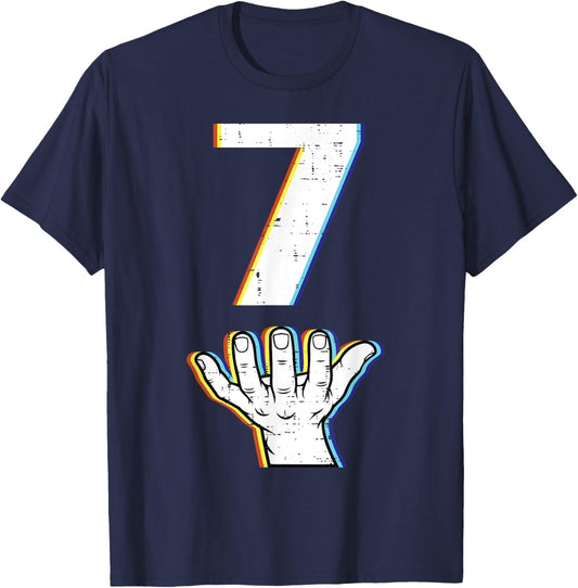 Number 7 Matching 67 Meme Halloween Costume Men Women Kids T-Shirt - T-Shirt | Navy