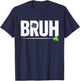 Lucky Shamrock Bruh Funny St Patrick's Day Men Kids Boys T-Shirt - T-Shirt | Navy