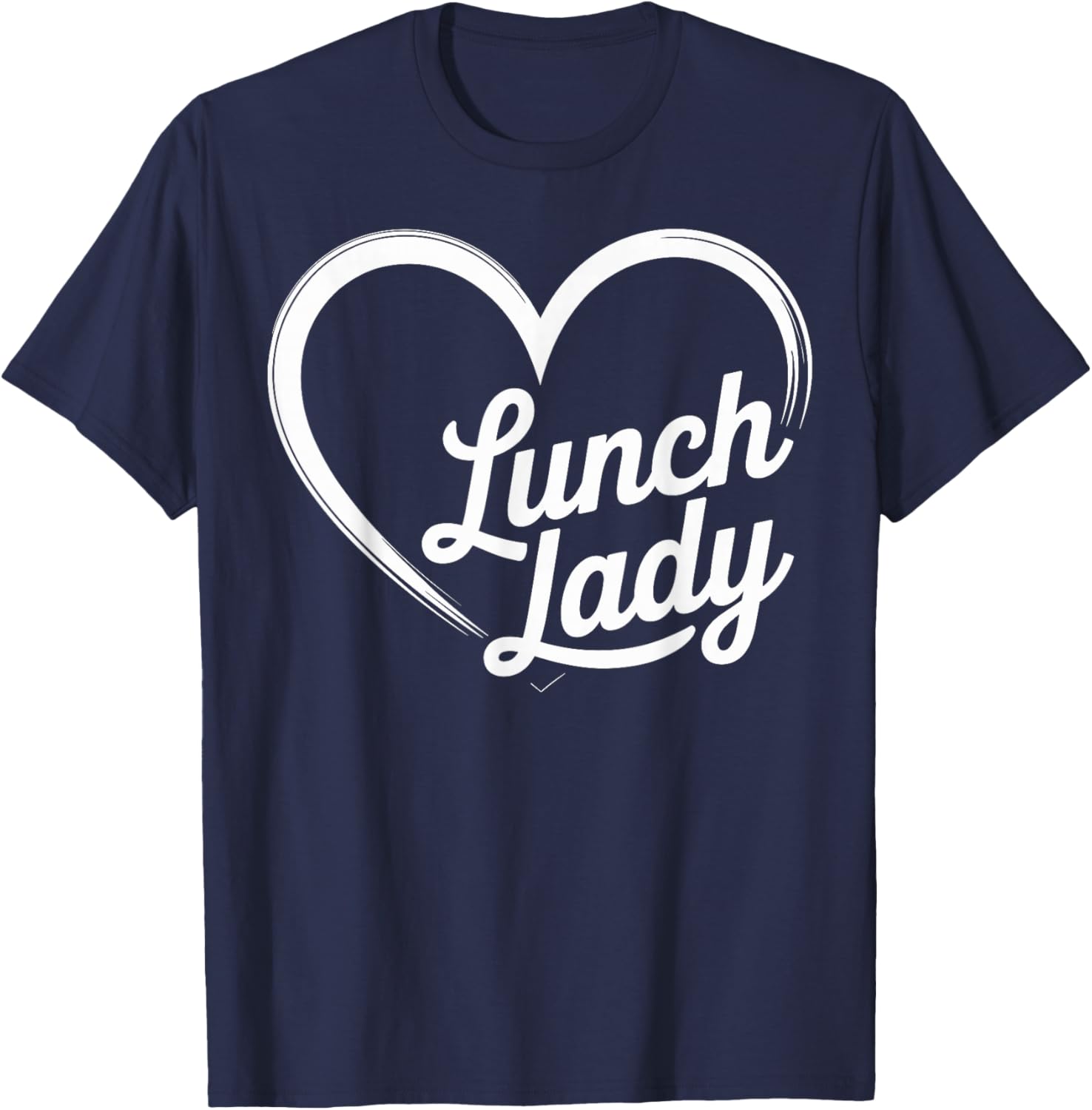 Lunch Lady Heart T-Shirt - T-Shirt | Navy
