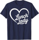 Lunch Lady Heart T-Shirt - T-Shirt | Navy