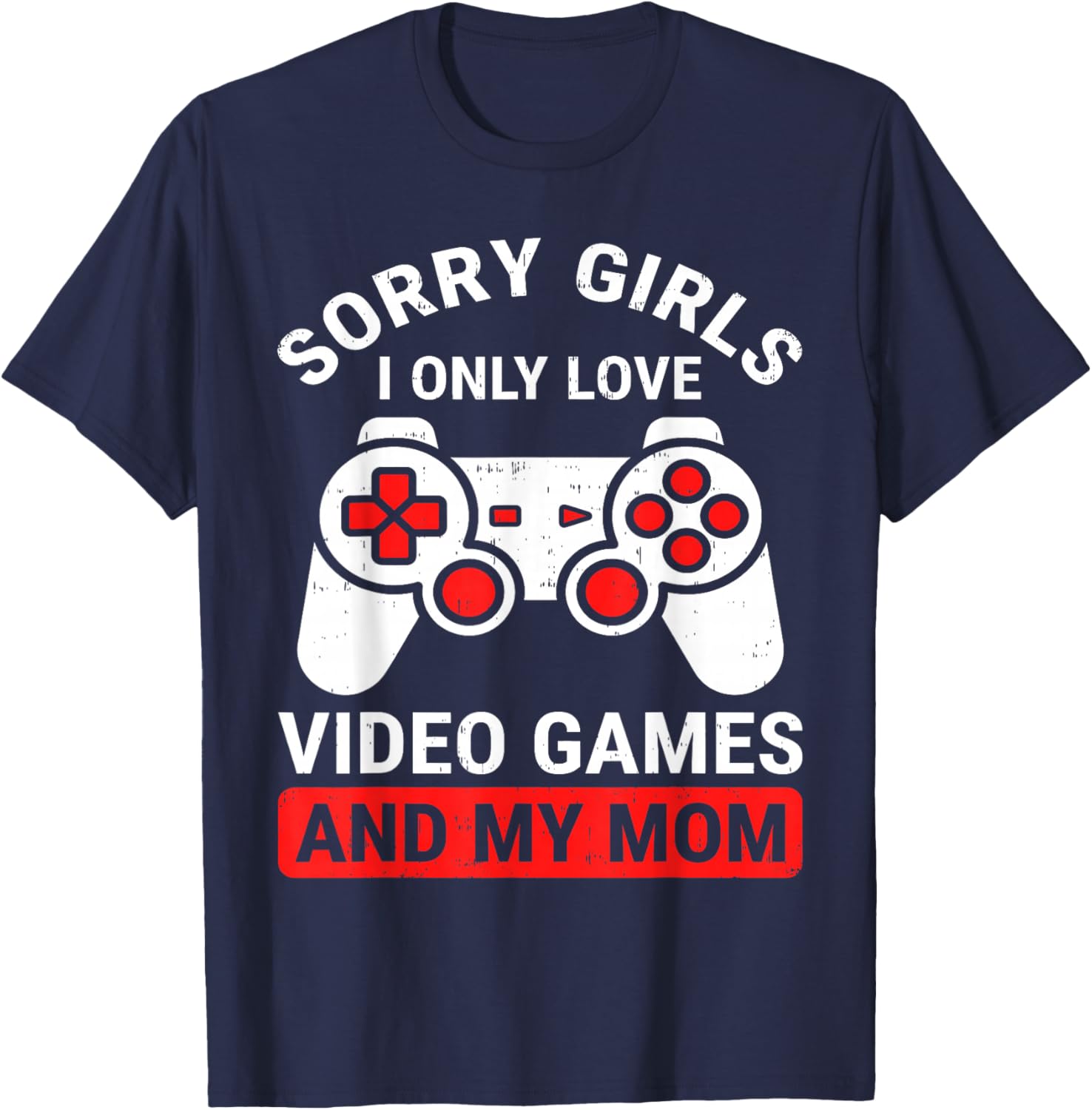 Video Game Funny Gamer Valentines Day for Teens Boys Kids T-Shirt - T-Shirt | Navy