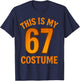This is My Halloween 67 Costume Lazy Brainrot Meme Boys Kids T-Shirt - T-Shirt | Navy
