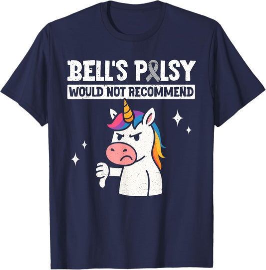 Bells Palsy Warrior T-Shirt - T-Shirt | Navy