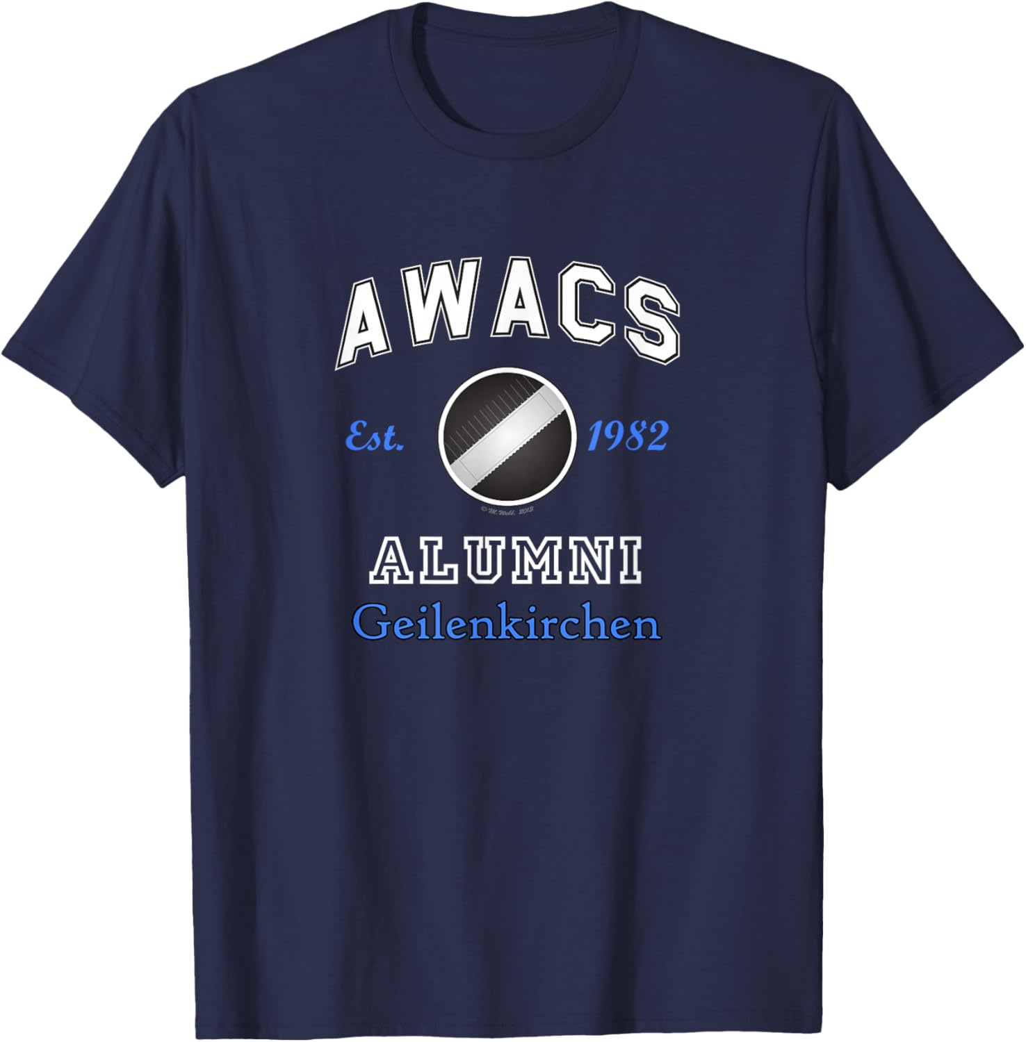 AWACS Alumni Geilenkirchen T-Shirt - T-Shirt | Navy