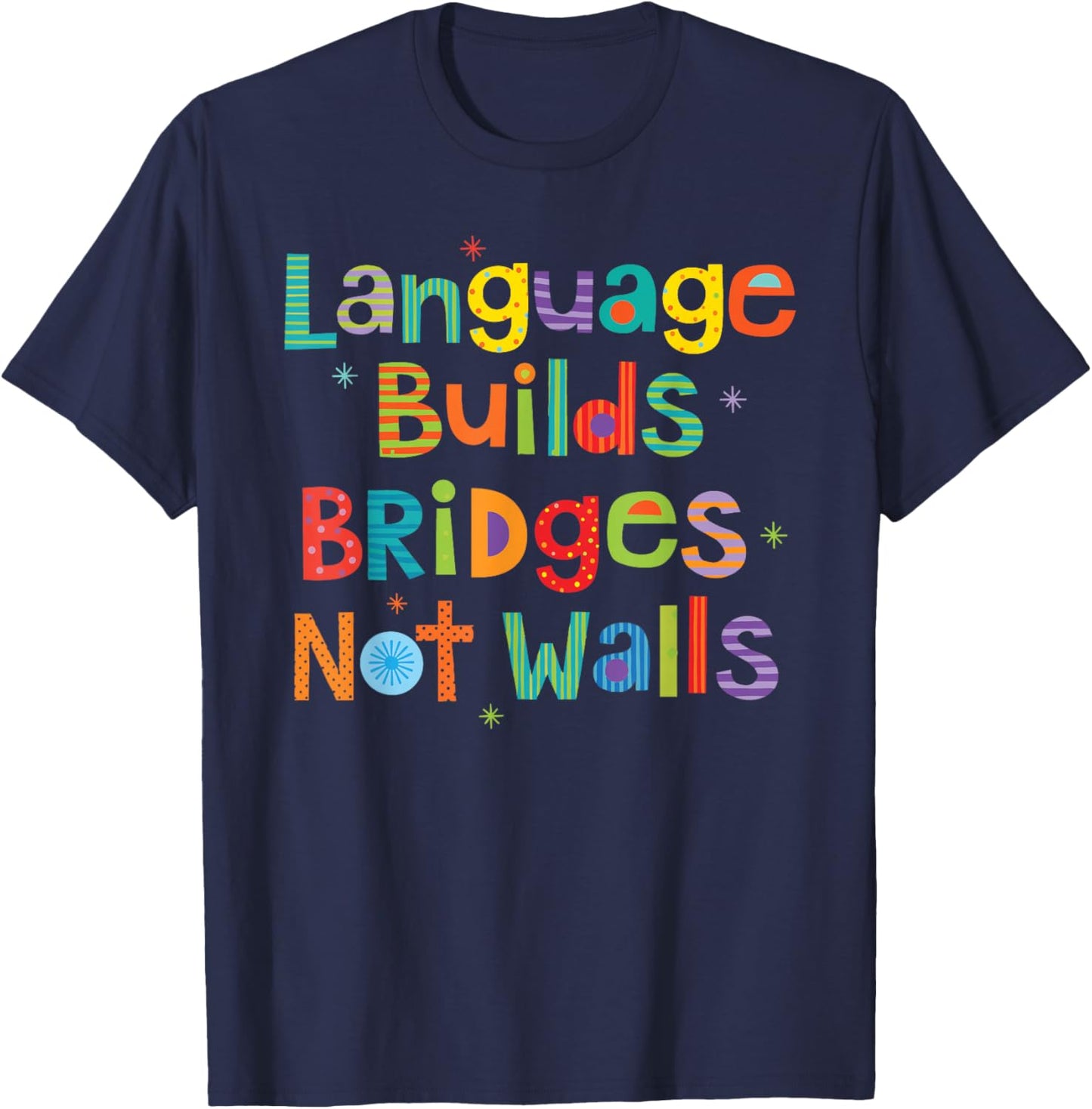 ESL ELL Spanish Language Teacher T-Shirt - T-Shirt | Navy