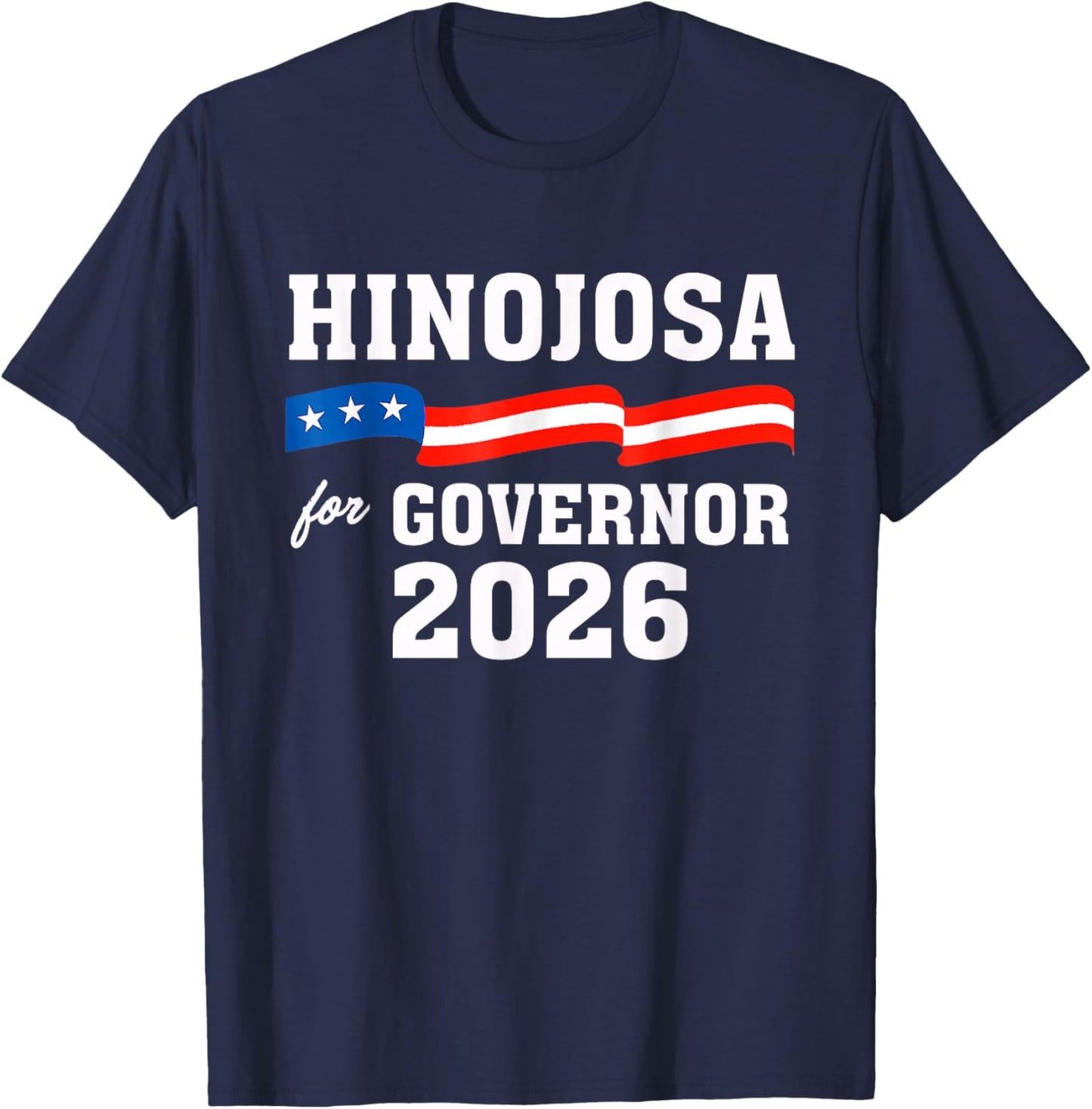 Gina Hinojosa for Governor Texas 2026 Election Campaign T-Shirt - T-Shirt | Navy