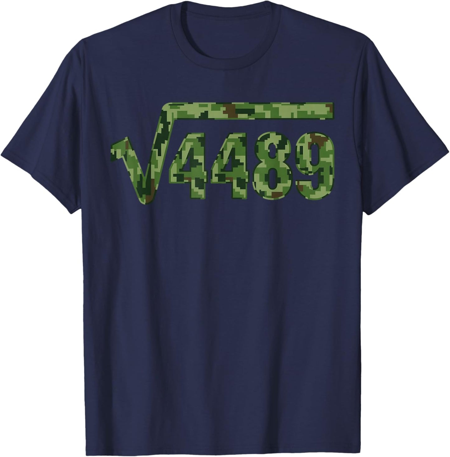 Funny 67 Trendy Square Root 4489 Camo T-Shirt - T-Shirt | Navy