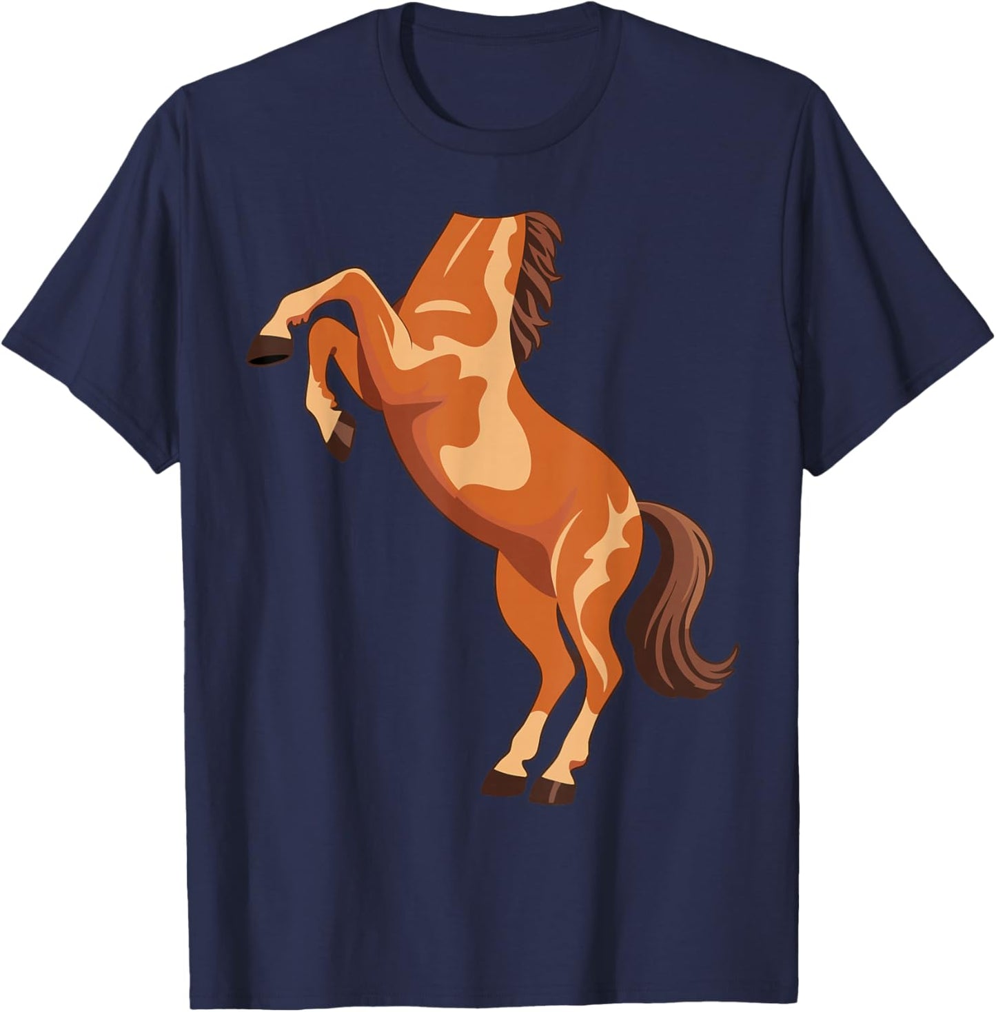 Horse Shirt Adult Kids Men Women Body Horse Costume T-Shirt - T-Shirt | Navy