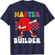 Dabbing Kids Master Builder Funny Building Blocks Brick Boys T-Shirt - T-Shirt | Navy