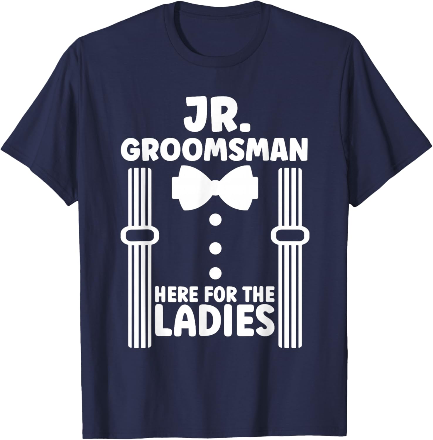 Junior Groomsman Funny Wedding Junior Groomsmen T-Shirt - T-Shirt | Navy