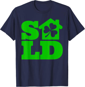 Real Estate Agent Realtor St. Patrick's Day Realtor House T-Shirt - T-Shirt | Navy