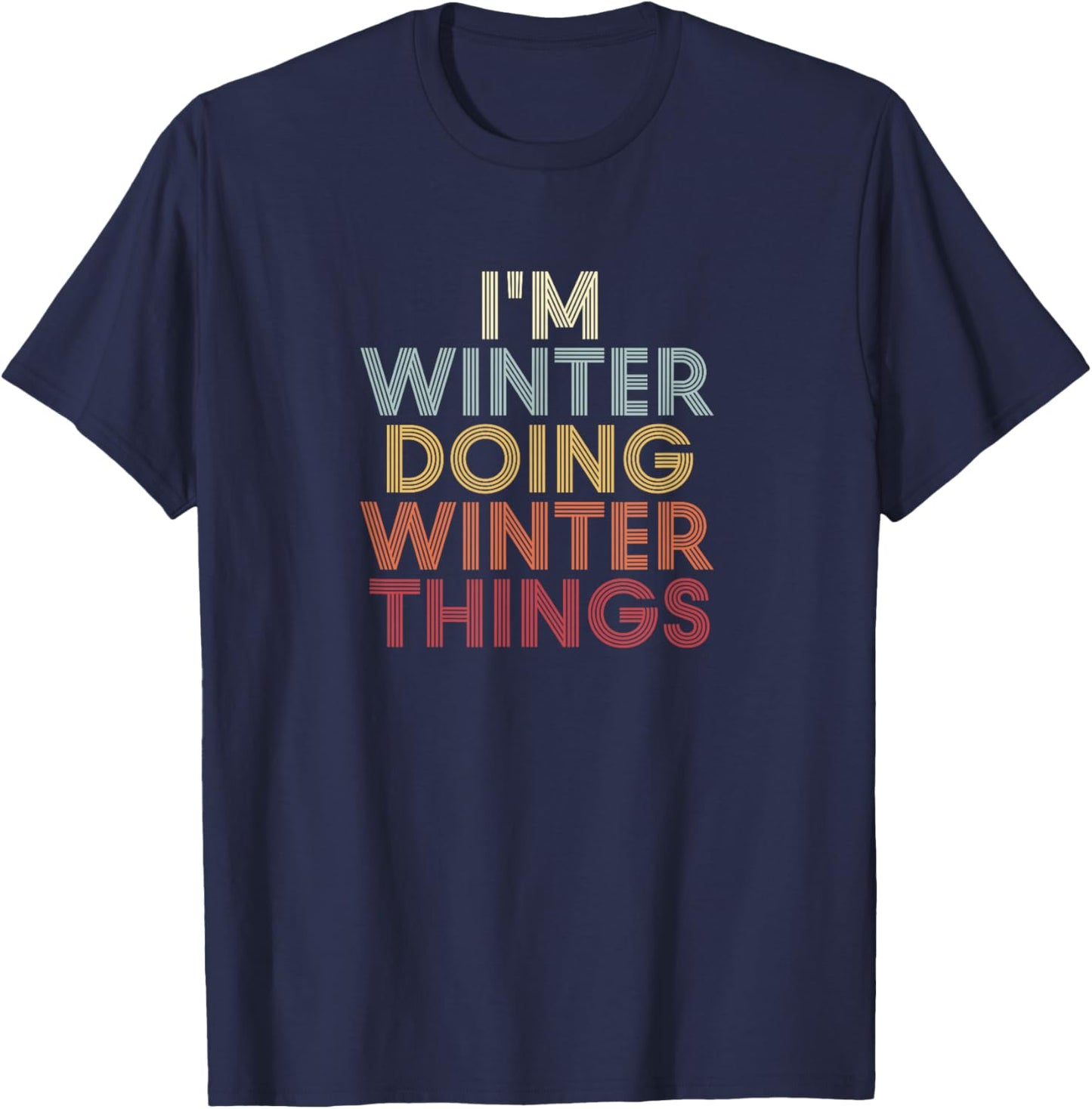 Winter Name Winter Personalized Name First Given T-Shirt - T-Shirt | Navy
