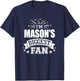 Mason Personalized Name Sports Fan Birthday Graduation T-Shirt - T-Shirt | Navy