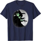 Wizard of Oz Wicked Witch Spotlight Silhouette Retro Movie T-Shirt - T-Shirt | Navy