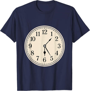 Funny Meme Saying 6 7 Women Kids Clock Time T-Shirt - T-Shirt | Navy