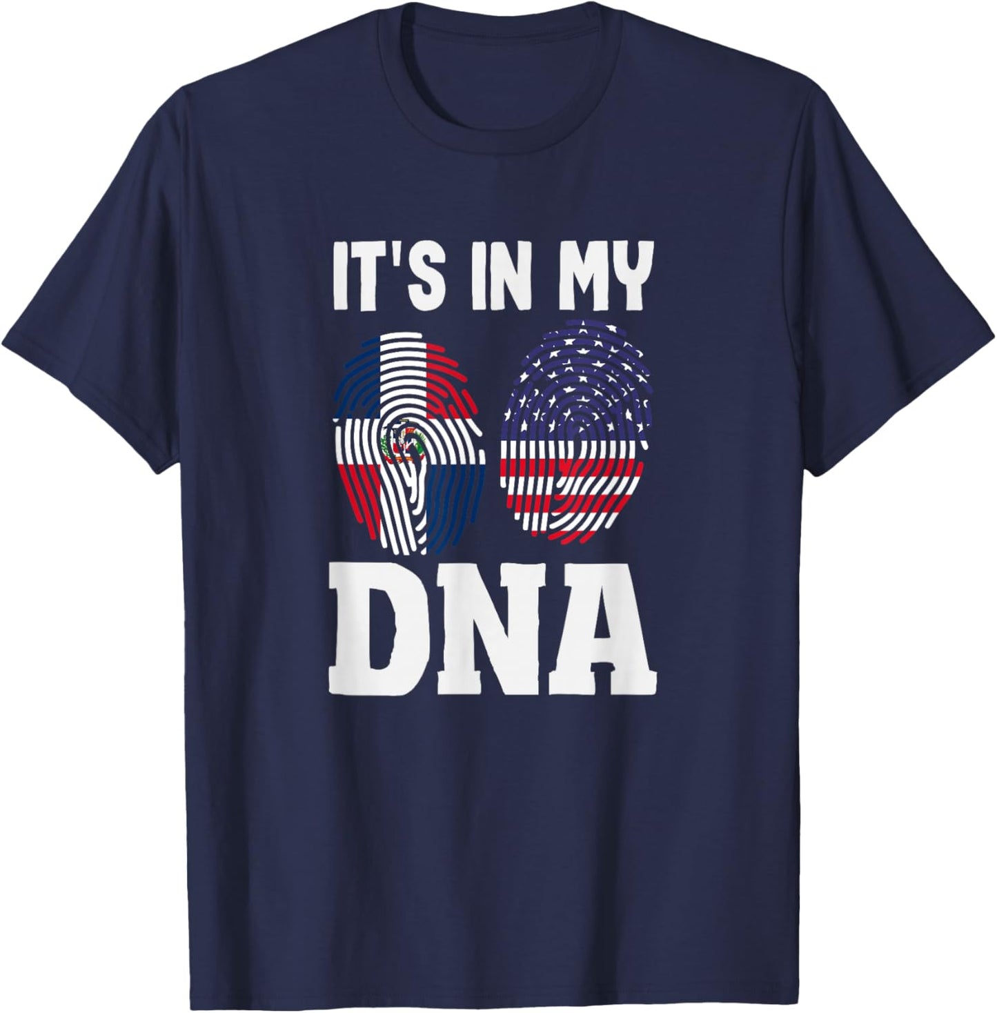 It's in My DNA Dominican Republic Pride T-Shirt - T-Shirt | Navy