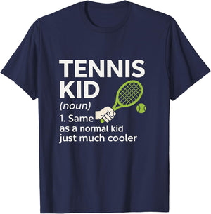 Tennis Shirt Kid Definition Funny Cool Player T-Shirt - T-Shirt | Navy