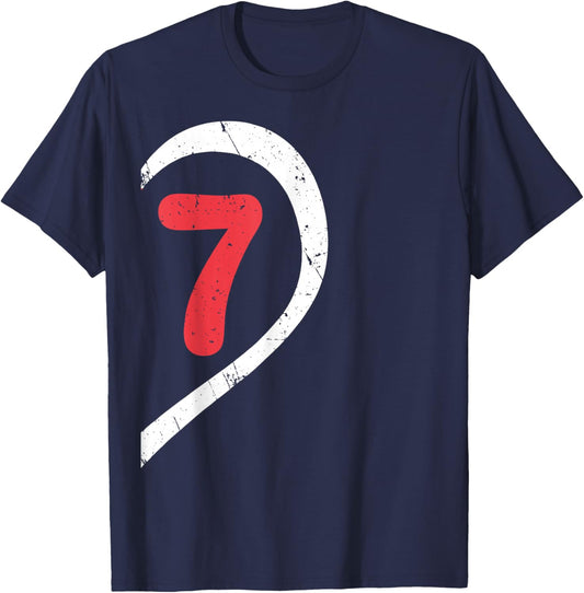 Funny Number 7 Heart Meme 67 Valentine Couple Matching T-Shirt - T-Shirt | Navy