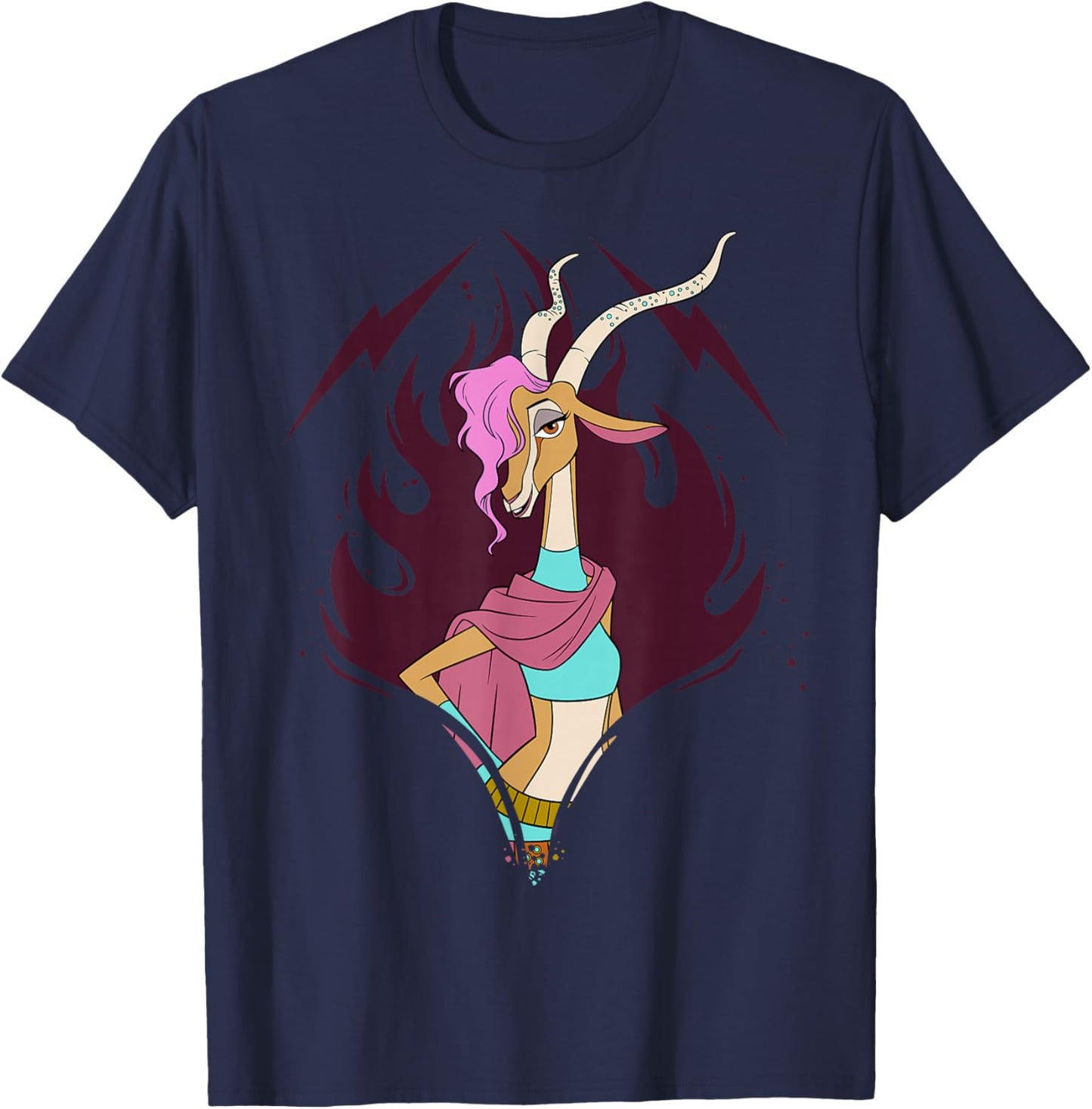 Disney Zootopia 2 Gazelle Big Face Halloween Costume T-Shirt - T-Shirt | Navy