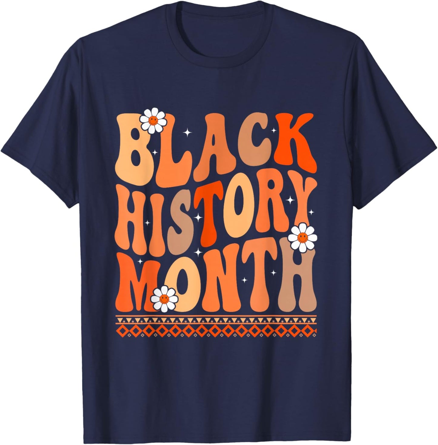 I Am Black History Gift Black Pride African American Month T-Shirt - T-Shirt | Navy