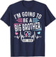 I'm Going to Be A Big Brother EST. 2026 Vintage T-Shirt - T-Shirt | Navy