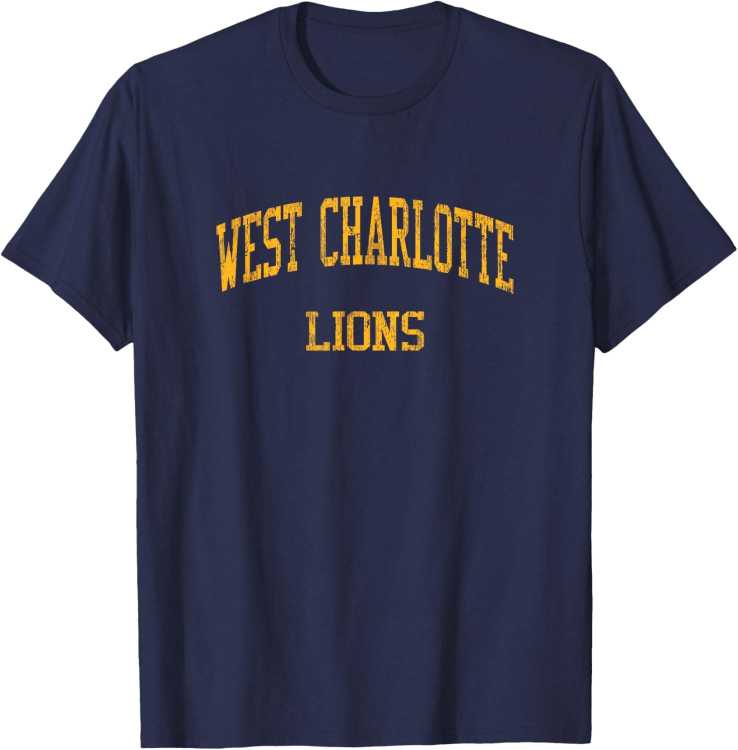 West Charlotte High School HS Charlotte NC Vintage Sports T-Shirt - T-Shirt | Navy