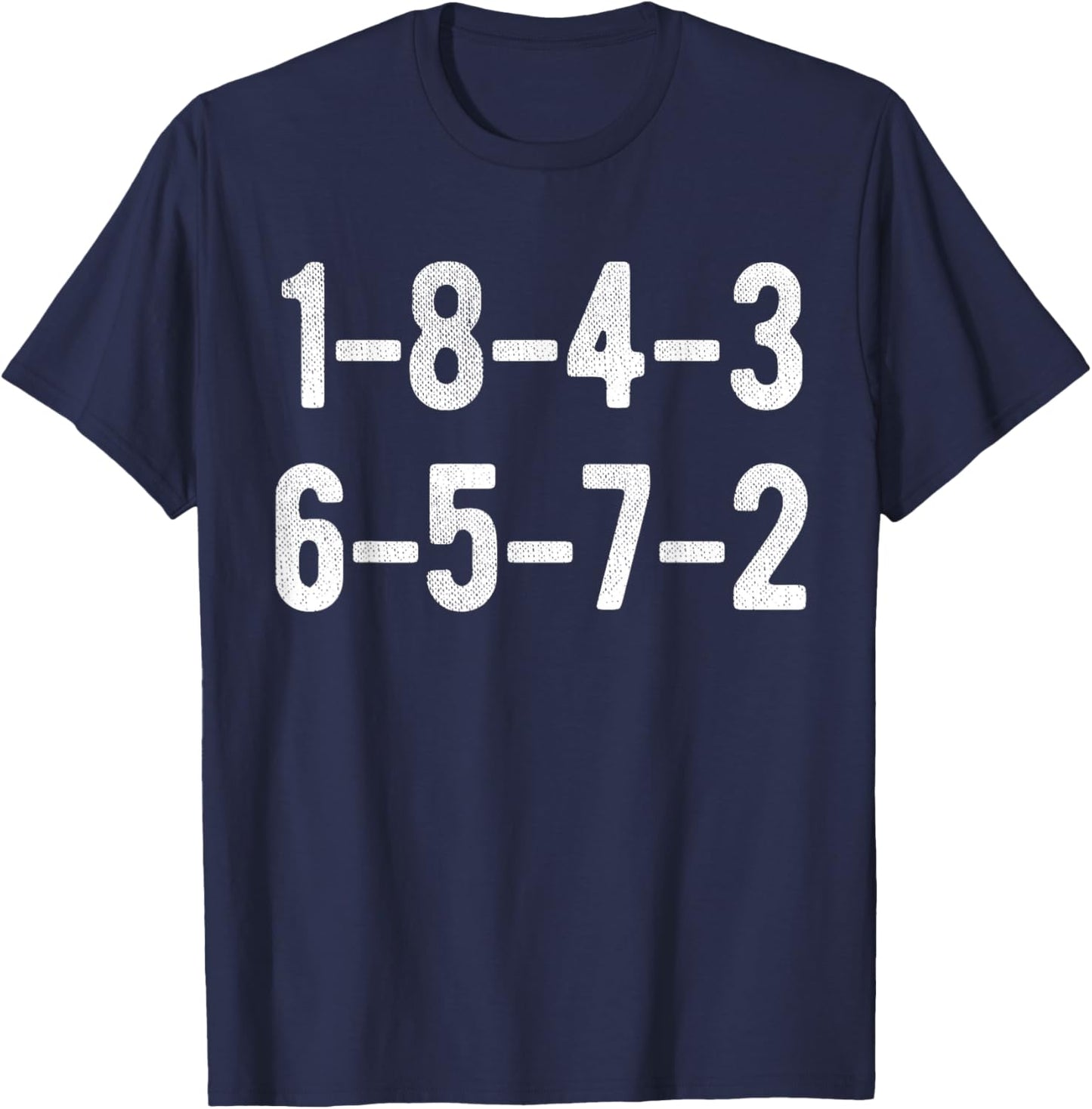 18436572 Firing Order Small Block Engine V8 Big Block T-Shirt - T-Shirt | Navy