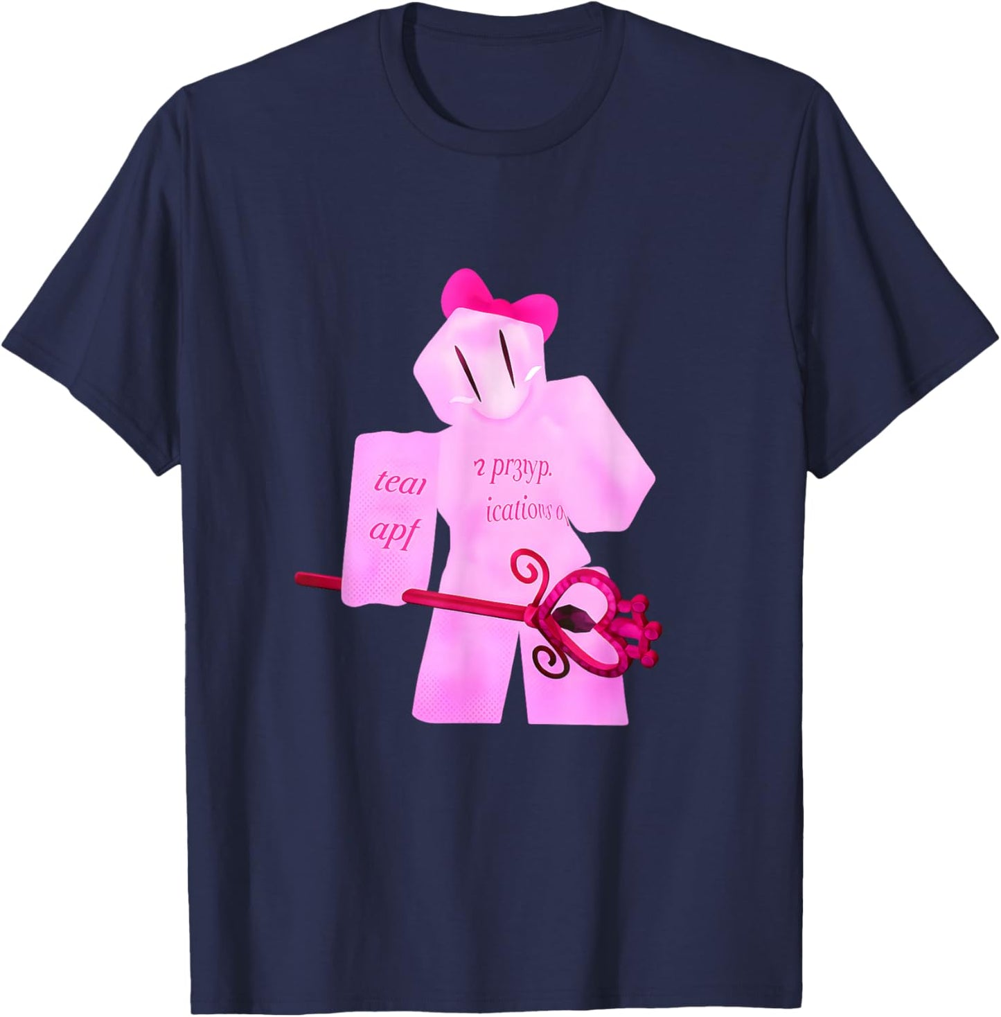 Pr3typriincess PrettyPrincess Pretty Princess Pink Character T-Shirt - T-Shirt | Navy