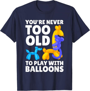 Cool Balloon Artist Art Women Kids Balloon Twisting T-Shirt - T-Shirt | Navy