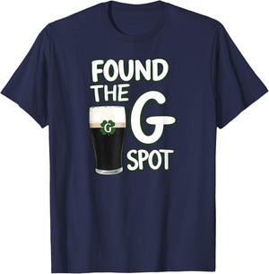 Found The G Spot Funny St Patricks Day T-Shirt - T-Shirt | Navy