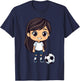 Girl Soccer T-Shirt - T-Shirt | Navy
