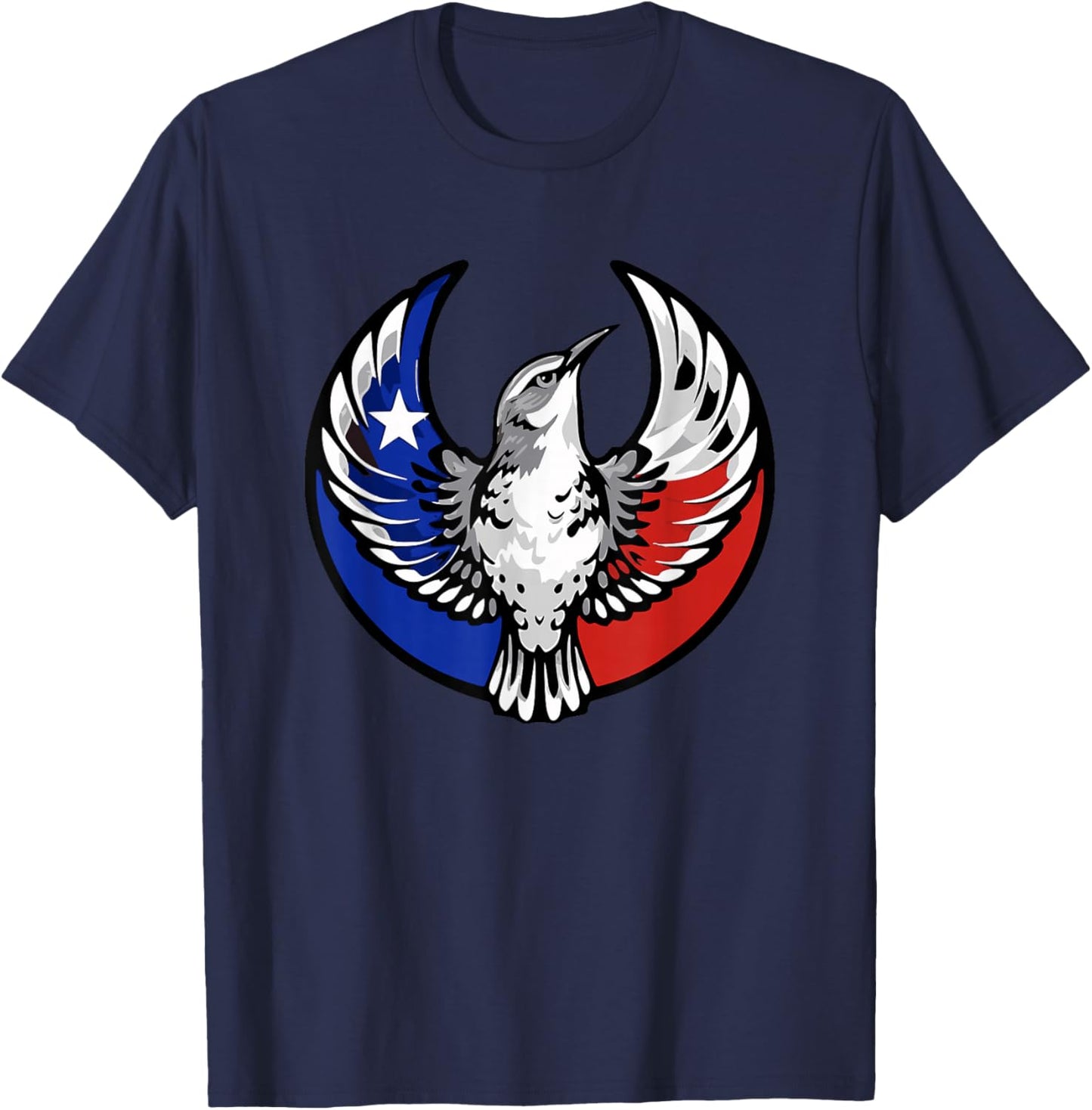 TX Rebel Bird Alliance No Kings T-Shirt - T-Shirt | Navy