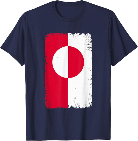 Greenland Country Men Kids Women Kalaallit Flag Greenlanders T-Shirt - T-Shirt | Navy