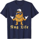 Funny Nug Life for Hip Hop Lover Humor Chicken Nugget ´ T-Shirt - T-Shirt | Navy