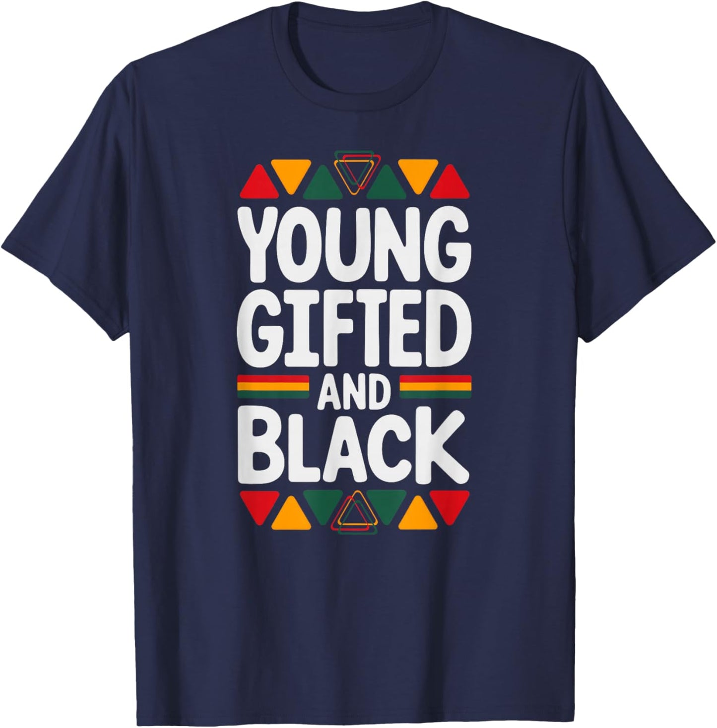 Young Gifted and Black History T-Shirt - T-Shirt | Navy