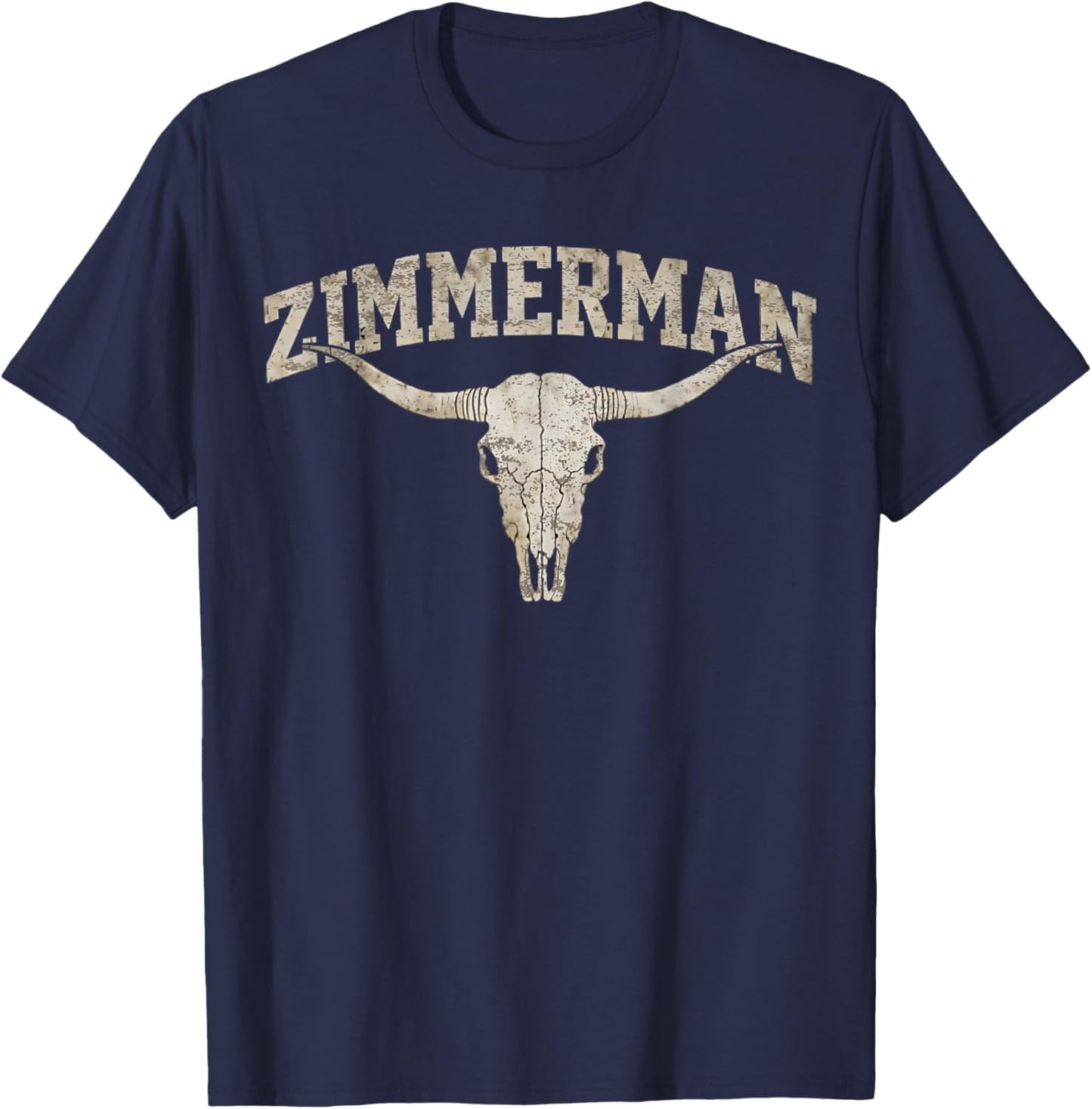 Vintage Zimmerman Name Gift Women Kid T-Shirt - T-Shirt | Navy