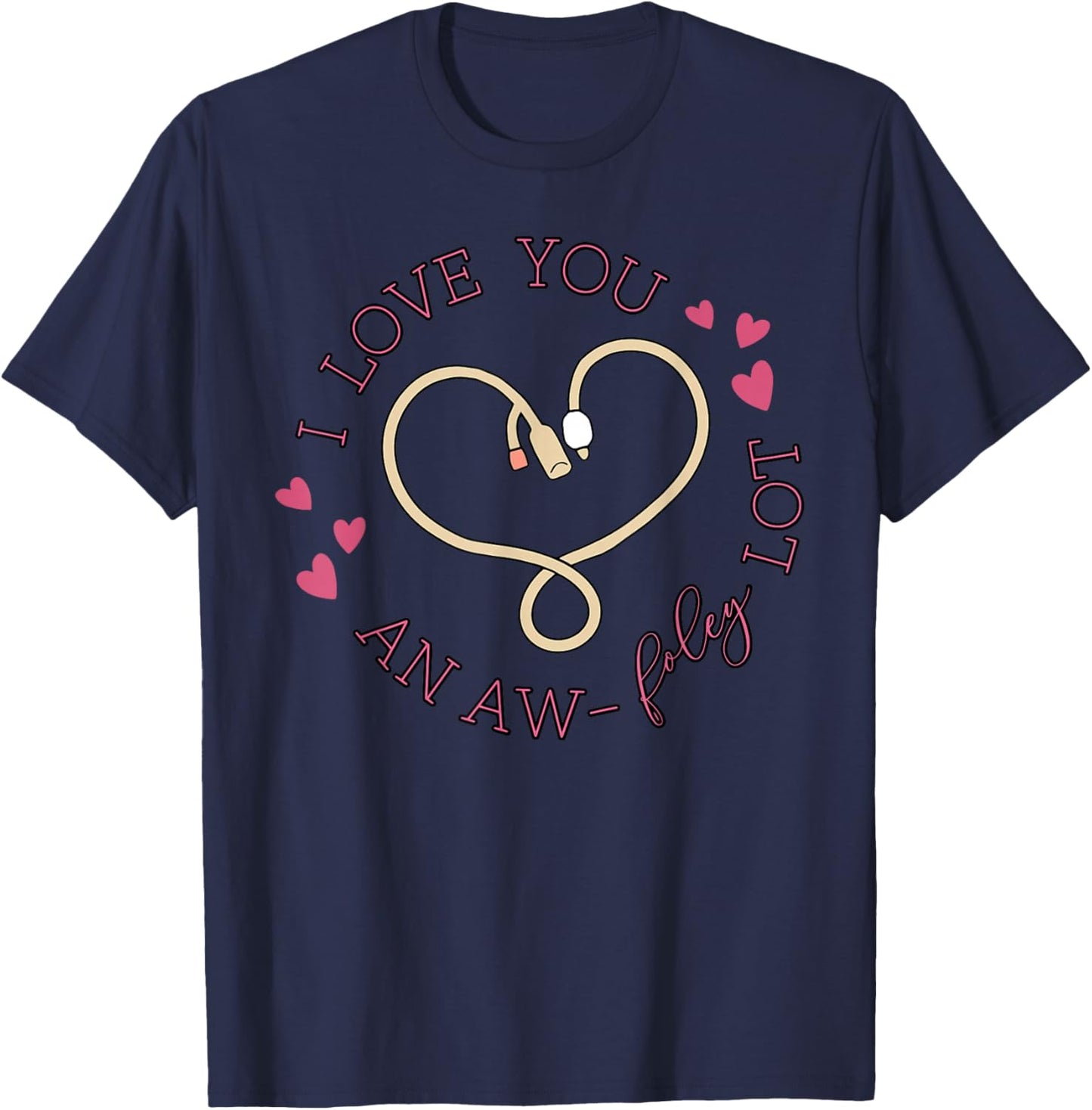 Urology Valentine Day Urologist Nurse Kidney Squad Med Surg T-Shirt - T-Shirt | Navy